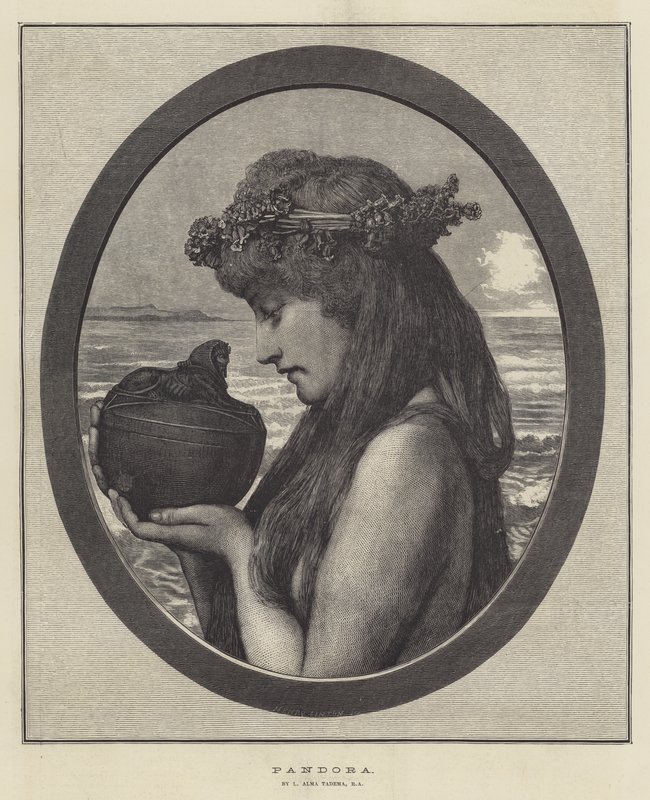 Pandora autorstwa Lawrence Alma Tadema
