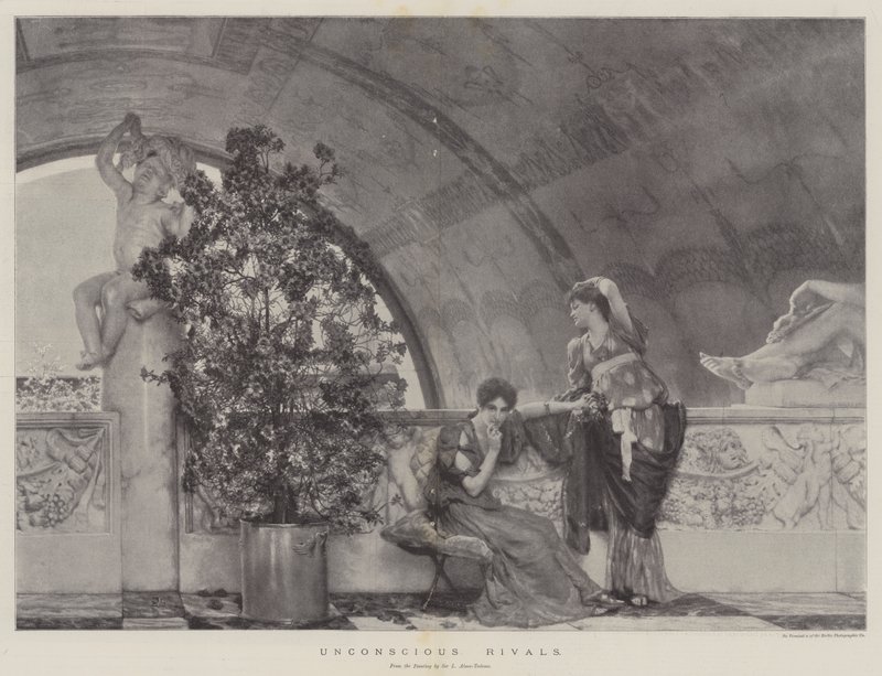 Nieprzytomni rywale autorstwa Lawrence Alma Tadema