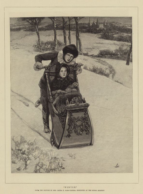 Zima autorstwa Lawrence Alma Tadema