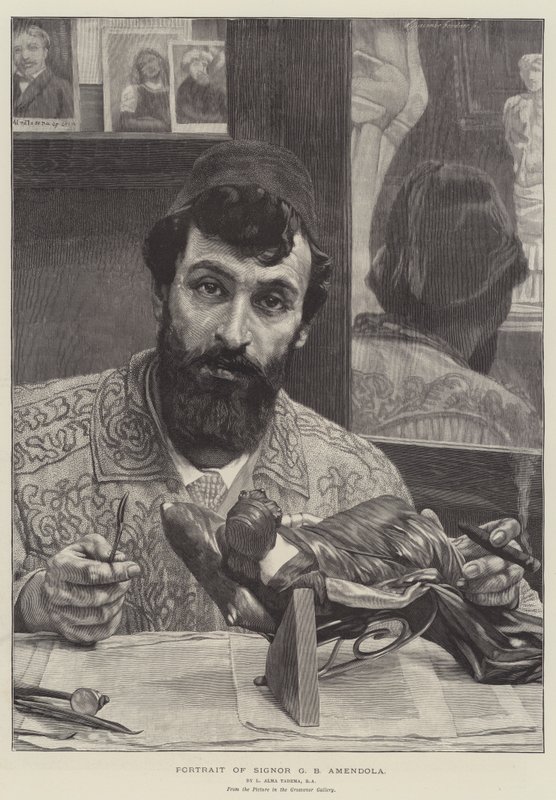 Portret Signora G. B. Amendola autorstwa Lawrence Alma Tadema