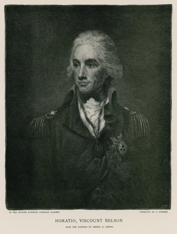 Horatio, wicehrabia Nelson autorstwa Lemuel Francis Abbott