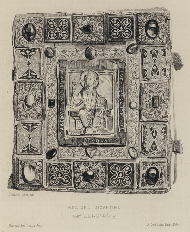 introligatorstwo bizantyjskie (grafika) autorstwa Leon Gaucherel