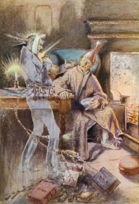 Ilustracja do kolędy autorstwa Leonard Skeats