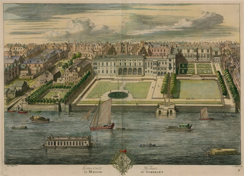 Somerset House, Londyn autorstwa Leonard Knyff
