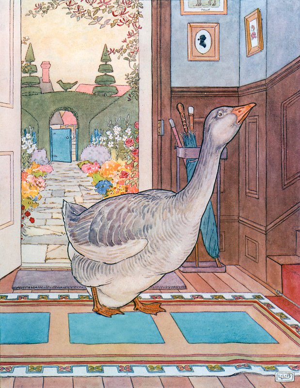 Goosey, Goosey Gander autorstwa Leonard Leslie Brooke