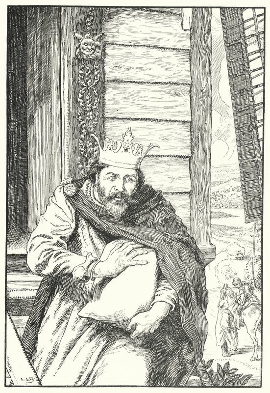 Ukradł Trzy Czubki Mąki Jęczmiennej (grawerowanie) autorstwa Leonard Leslie Brooke