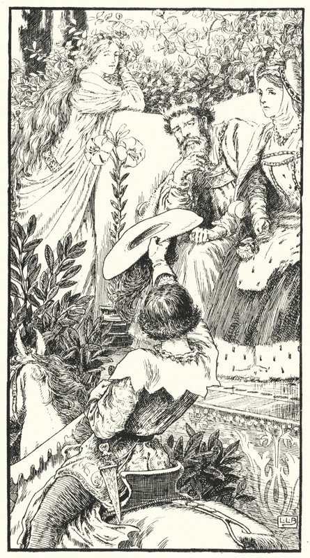 Nadchodzi pożądliwy zalot (grawerunek) autorstwa Leonard Leslie Brooke