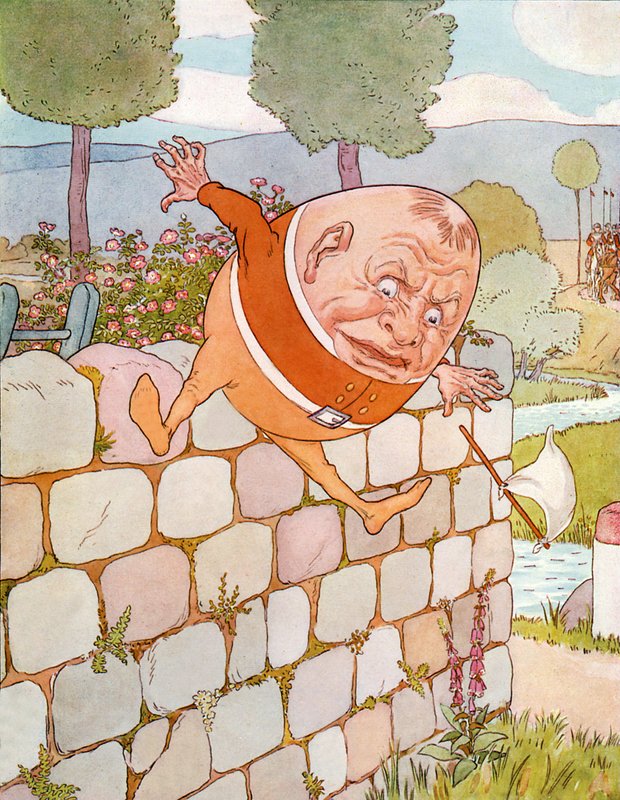 Humpty Dumpty autorstwa Leonard Leslie Brooke