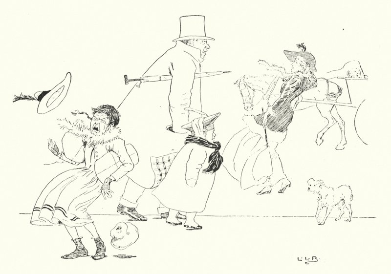 Jeśli kichasz w poniedziałek, kichasz w niebezpieczeństwie (grawerunek) autorstwa Leonard Leslie Brooke