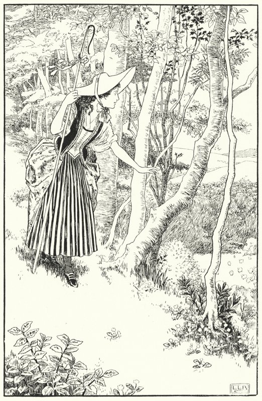 Little Bo-Peep (grawerunek) autorstwa Leonard Leslie Brooke