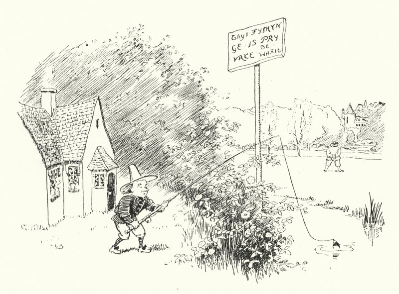 Mały Tommy Tittlemouse (Grawerowanie) autorstwa Leonard Leslie Brooke