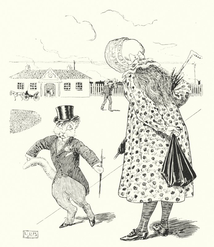 Kotku, kotku, gdzie byłeś? (rytownictwo) autorstwa Leonard Leslie Brooke