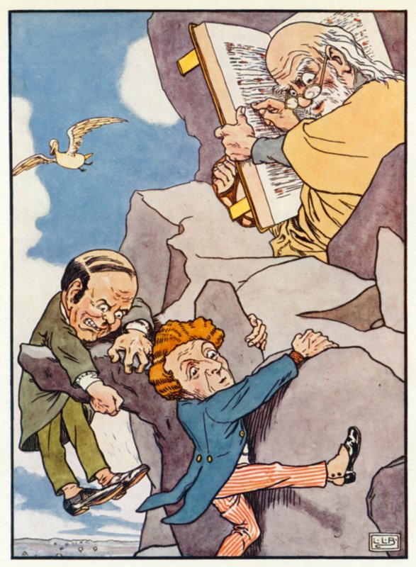 Dwóch kawalerów (kolor lito) autorstwa Leonard Leslie Brooke