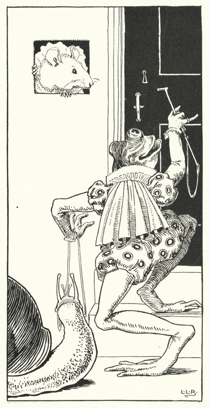 W studni mieszkała żaba (rycina) autorstwa Leonard Leslie Brooke