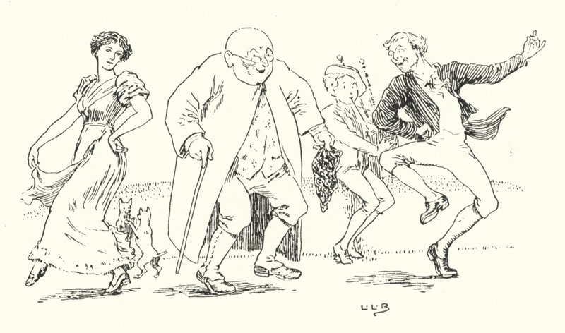 Tom był synem dudziarza (grafika) autorstwa Leonard Leslie Brooke