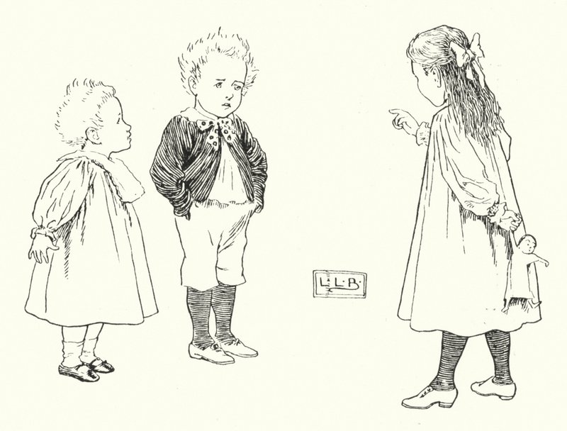 Z czego zrobieni są mali chłopcy; z czego zrobieni są mali chłopcy (grawerunek) autorstwa Leonard Leslie Brooke