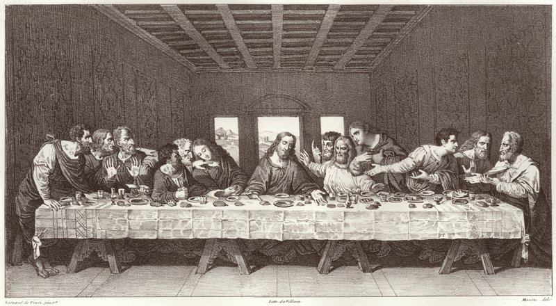 Ostatnia Wieczerza autorstwa Leonardo da after Vinci
