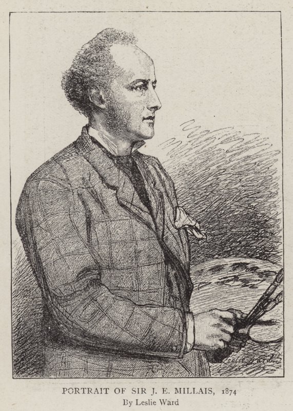 Portret Sir J E Millais, 1874 autorstwa Leslie Matthew Ward