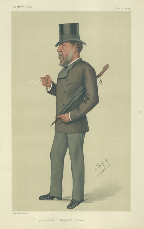 Admirał Augustus Charles Hobart-Hampden autorstwa Leslie Matthew Ward