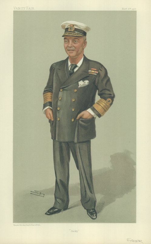 Admirał Sir John Arbuthnot Fisher autorstwa Leslie Matthew Ward