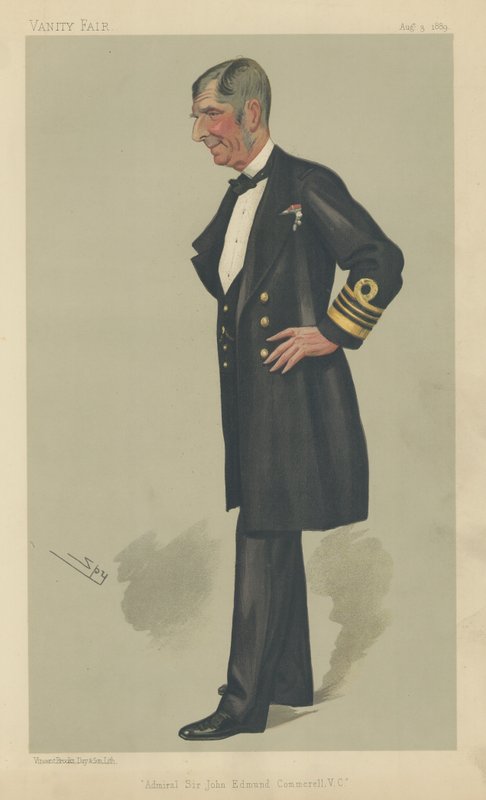 Admirał Sir John Edmund Commerell VC autorstwa Leslie Matthew Ward