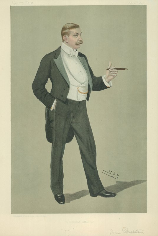 Baron Hermann von Eckardstein autorstwa Leslie Matthew Ward