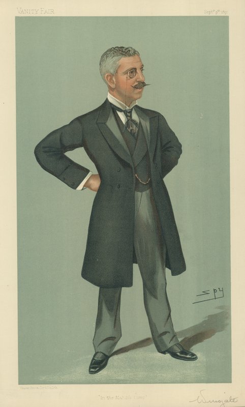 Pułkownik Francis Reginald Wingate, W obozie Madhi, 9 września 1897, rysunek Vanity Fair autorstwa Leslie Matthew Ward