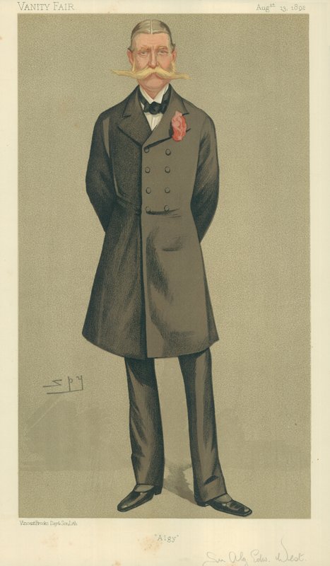 Pułkownik William Cornwallis West, Algy, 13 sierpnia 1892, komiks Vanity Fair autorstwa Leslie Matthew Ward