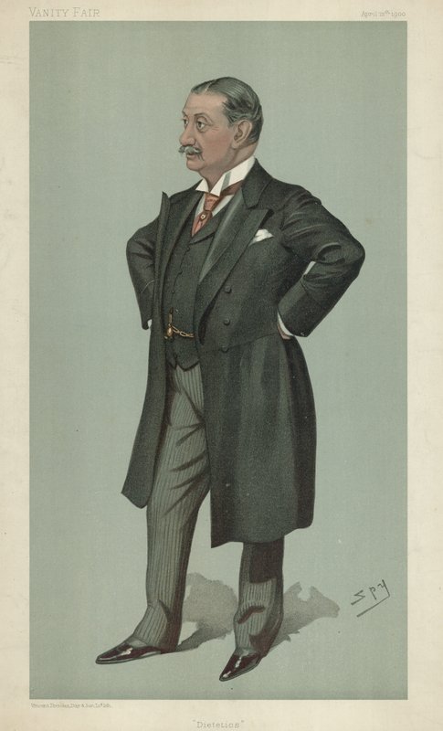 Dr Nathaniel Edward Yorke-Davis, Dietetyka, 12 kwietnia 1900, komiks Vanity Fair autorstwa Leslie Matthew Ward