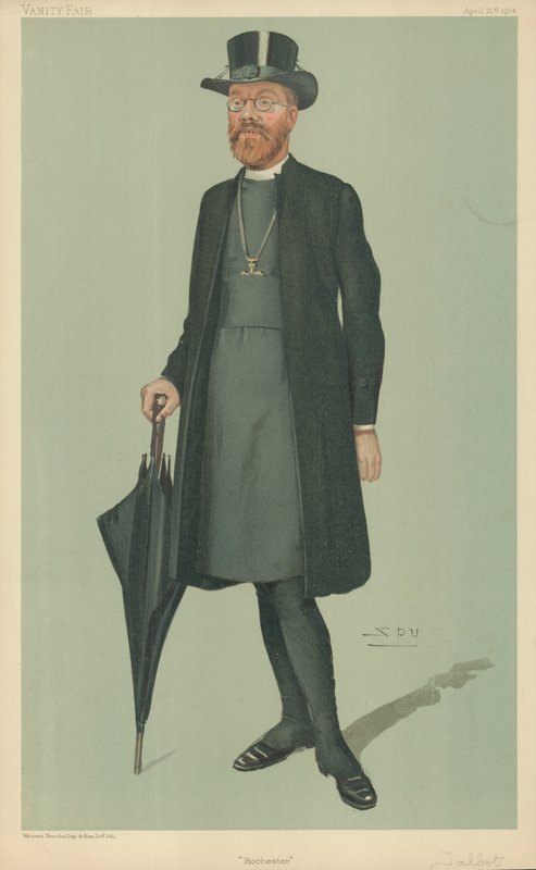 Edward Talbot, biskup Rochester, Rochester, 21 kwietnia 1904 r., komiks Vanity Fair autorstwa Leslie Matthew Ward