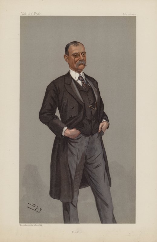 Frederick Treves, Freddie, 19 lipca 1900, komiks Vanity Fair (chromolitho) autorstwa Leslie Matthew Ward
