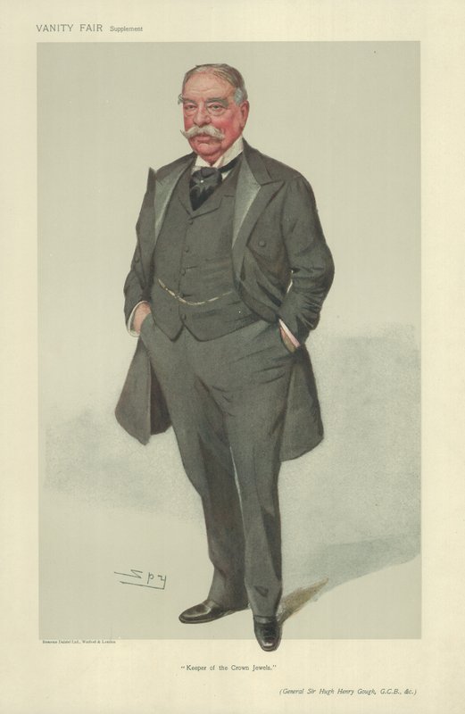 Generał Sir Hugh Henry Gough autorstwa Leslie Matthew Ward