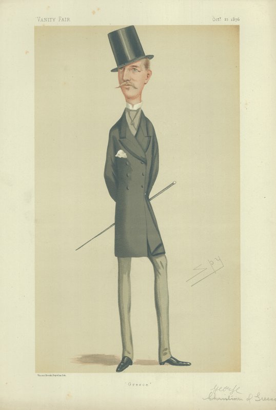 HM George, król Grecji autorstwa Leslie Matthew Ward