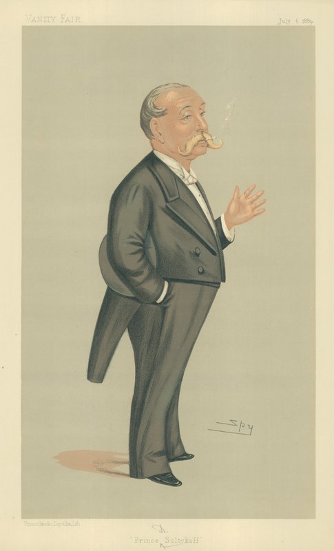 HSH Książę Demtrey Soltykoff, Książę Soltykoff, 6 lipca 1889, komiks Vanity Fair autorstwa Leslie Matthew Ward