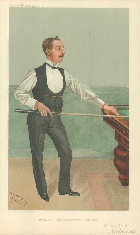 Harry W Stevenson, Mógłby być mistrzem, gdyby były mistrzostwa, 25 maja 1905, komiks Vanity Fair autorstwa Leslie Matthew Ward