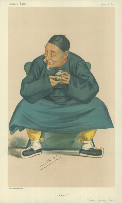 Jego Ekscelencja Kuo Sun Tao, Chiny, 16 czerwca 1877, komiks Vanity Fair autorstwa Leslie Matthew Ward