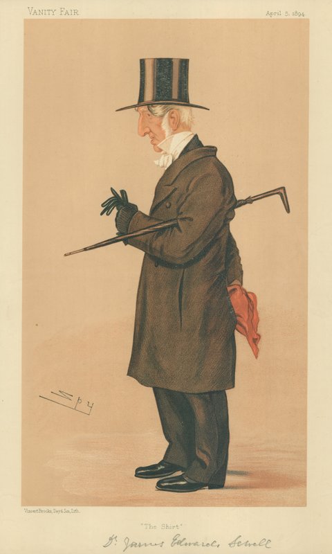 James E Warden Sewell z New College Oxford, Koszula, 5 kwietnia 1894, komiks Vanity Fair autorstwa Leslie Matthew Ward