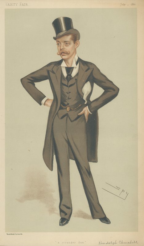 Lord Randolph Churchill autorstwa Leslie Matthew Ward