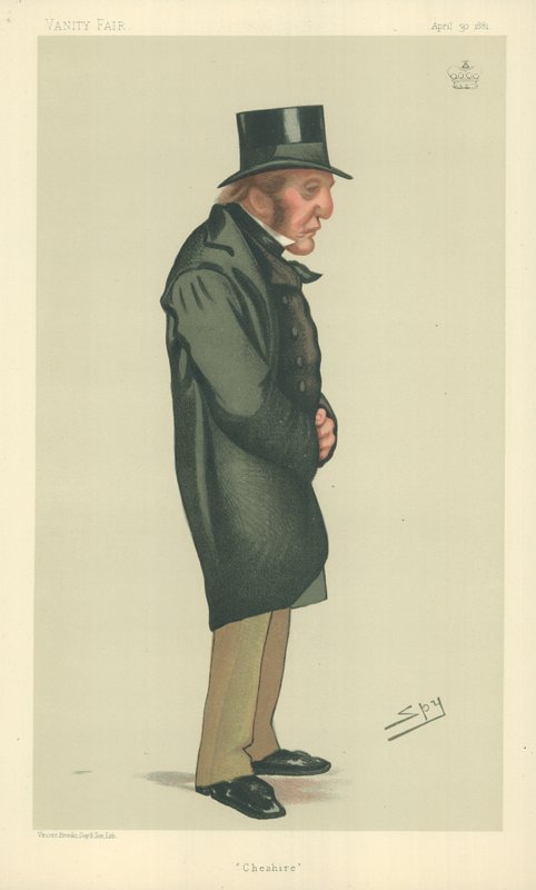 Lord Tollemache, Cheshire, 30 kwietnia 1881, komiks Vanity Fair autorstwa Leslie Matthew Ward