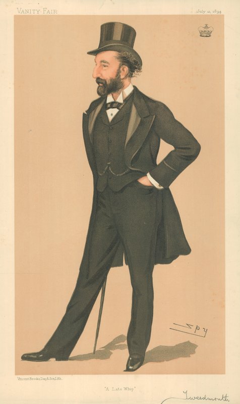 Lord Tweedmouth, A late whip, 12 lipca 1894, komiks Vanity Fair autorstwa Leslie Matthew Ward