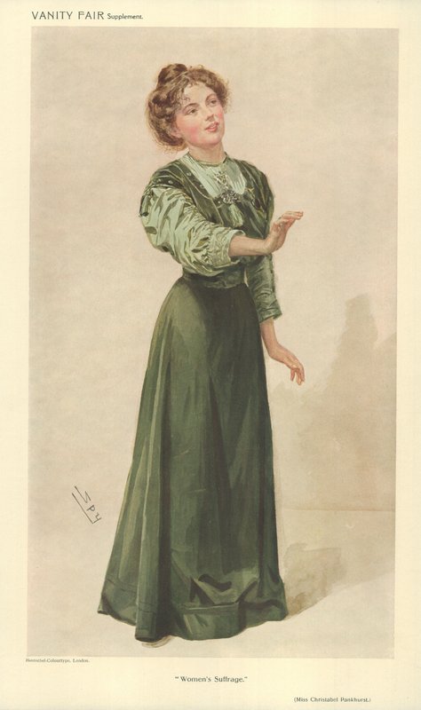 Panna Christabel Pankhurst autorstwa Leslie Matthew Ward