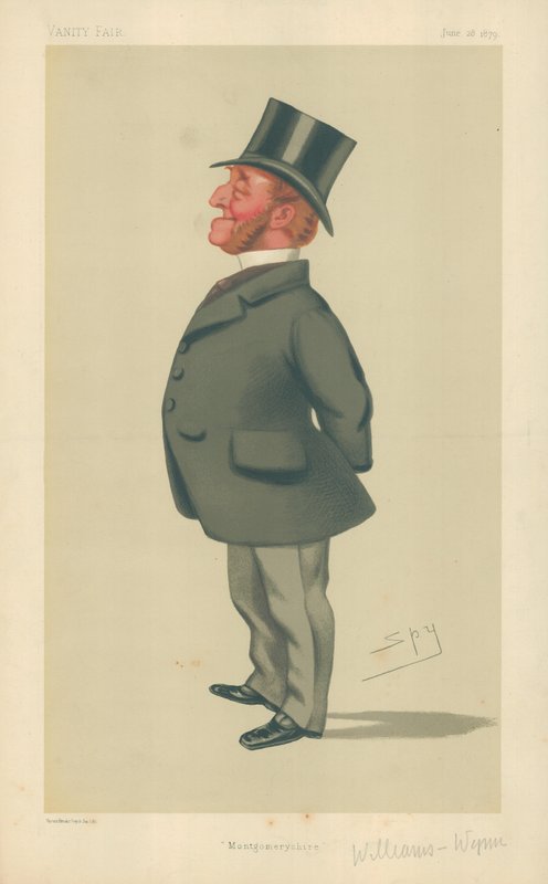 Pan Charles Watkin Williams-Wynn, Montgomeryshire, 28 czerwca 1879, komiks Vanity Fair autorstwa Leslie Matthew Ward