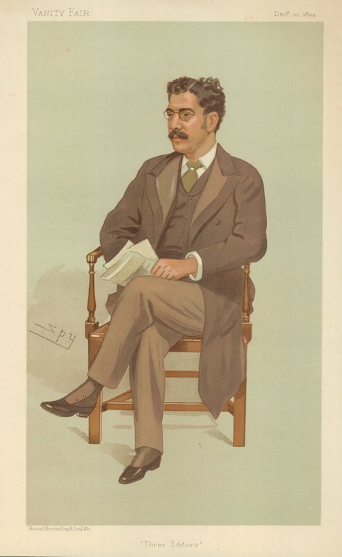 Pan Clement King Shorter, Three Editors, 10 grudnia 1894, komiks Vanity Fair autorstwa Leslie Matthew Ward