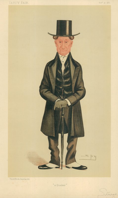 Pan E Sturge, A quaker, 20 listopada 1886, komiks Vanity Fair autorstwa Leslie Matthew Ward
