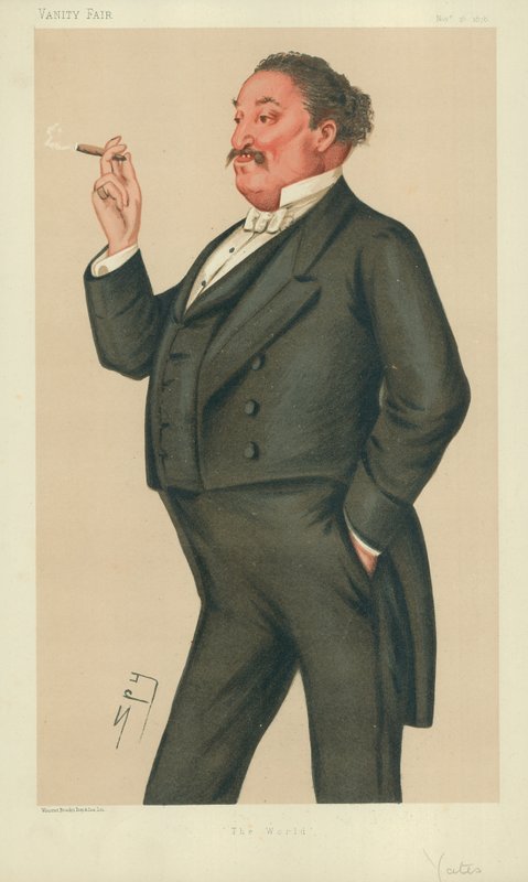 Pan Edmund Hodgson Yates, Świat, 16 listopada 1878, komiks Vanity Fair autorstwa Leslie Matthew Ward
