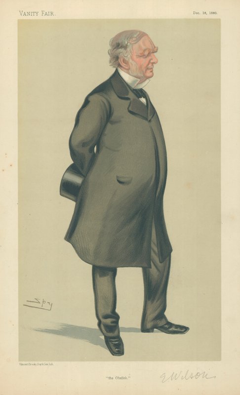 Pan Erasmus Wilson, Obelisk, 18 grudnia 1880, komiks Vanity Fair autorstwa Leslie Matthew Ward