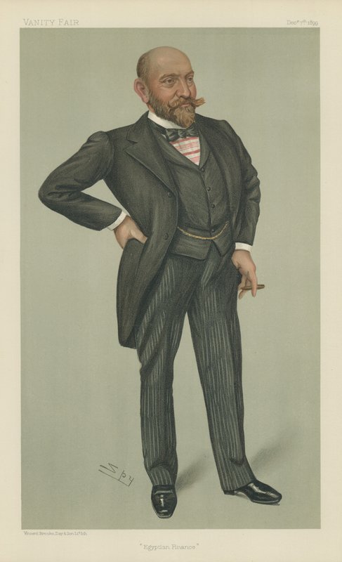 Pan Ernest Cassel (kolor lito) autorstwa Leslie Matthew Ward
