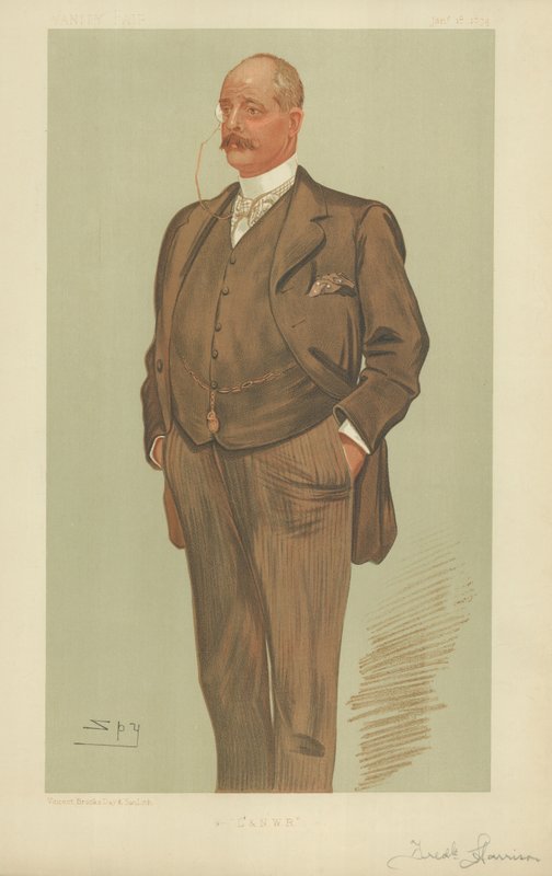 Pan Frederick Harrison autorstwa Leslie Matthew Ward