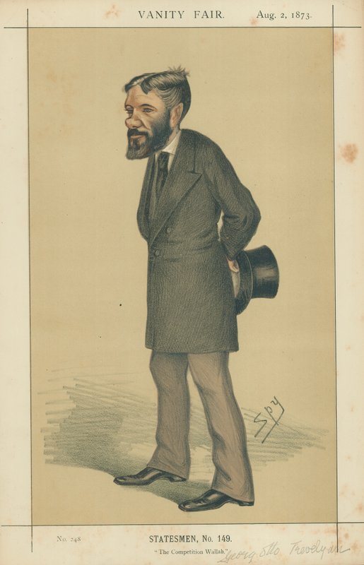 Pan George Otto Trevelyan, Konkurs Wallah, 2 sierpnia 1873, komiks Vanity Fair autorstwa Leslie Matthew Ward