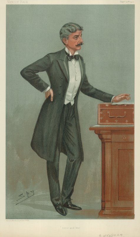 Pan George Wyndham, Dover i wojna, 20 września 1900, komiks Vanity Fair autorstwa Leslie Matthew Ward